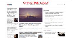 Desktop Screenshot of christiandaily.com